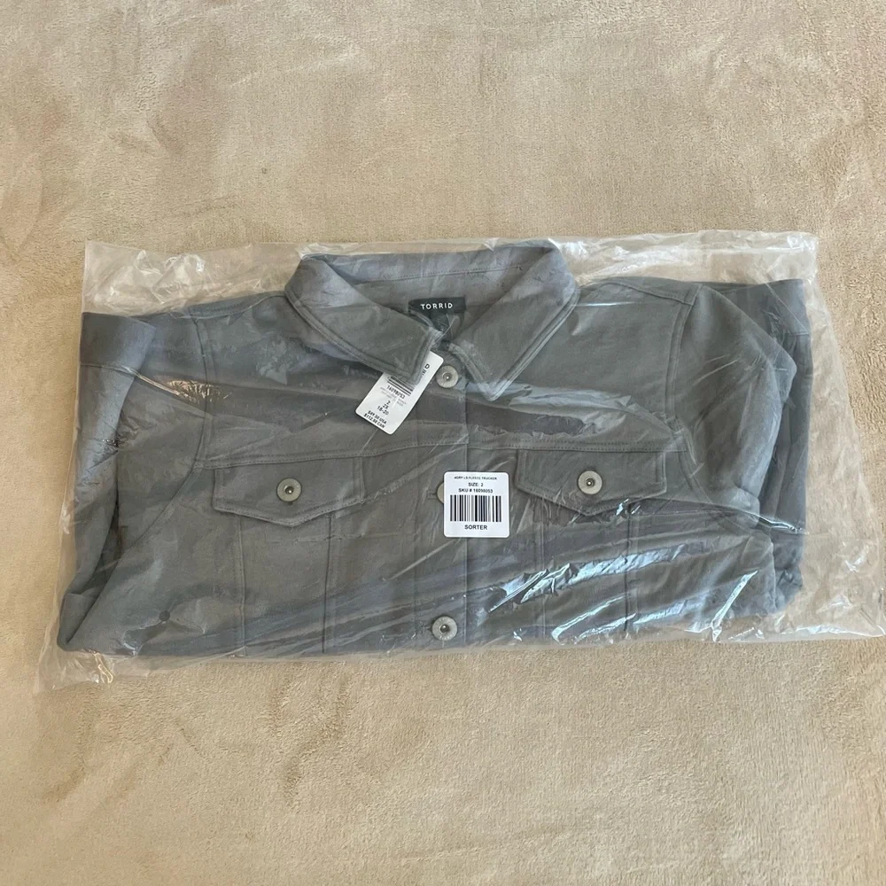 ***Relisted***Torrid Fleece Trucker Jacket - Sizes 1X & 2X - Picture 13 of 15